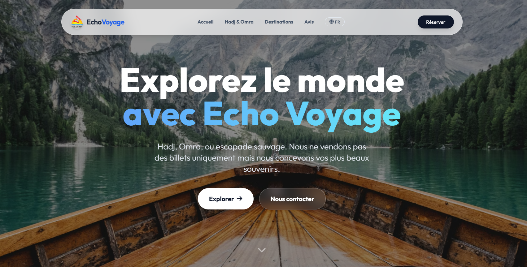 Echo Voyages Interface